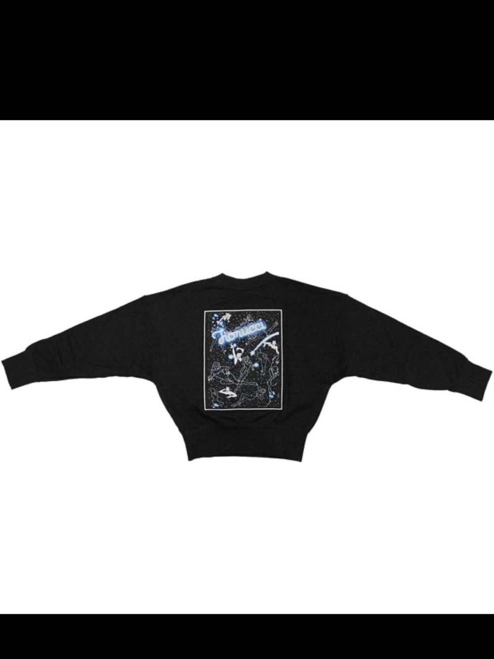 Fiorucci Adidas Cropped Black Sweatshirt
